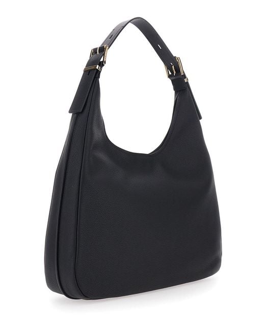 MICHAEL Michael Kors Black 'Nolita Large' Shoulder Bag With Logo Lettering On The Front
