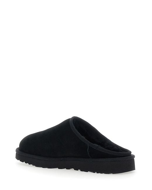 Ugg Black Mules With Round Toe for men