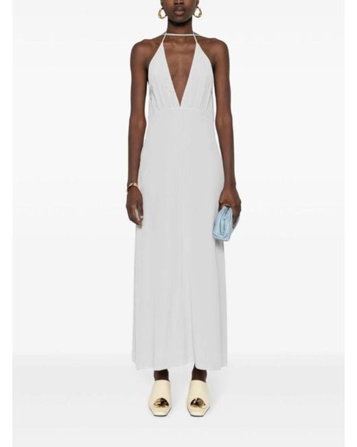 Totême  White Halterneck Midi Dress
