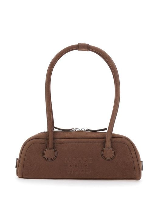 MARGE SHERWOOD Brown Soft Boston Ew Mini