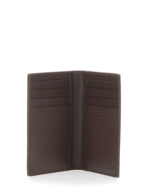 Gucci Gray Vertical Card Holder for men