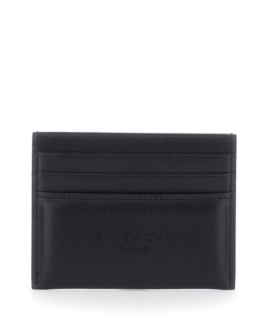 Portacarte Con Logo Lettering Impresso Su Fronte E Retro di Givenchy in Black da Uomo