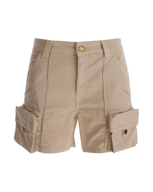 Pinko Natural Cargo Shorts