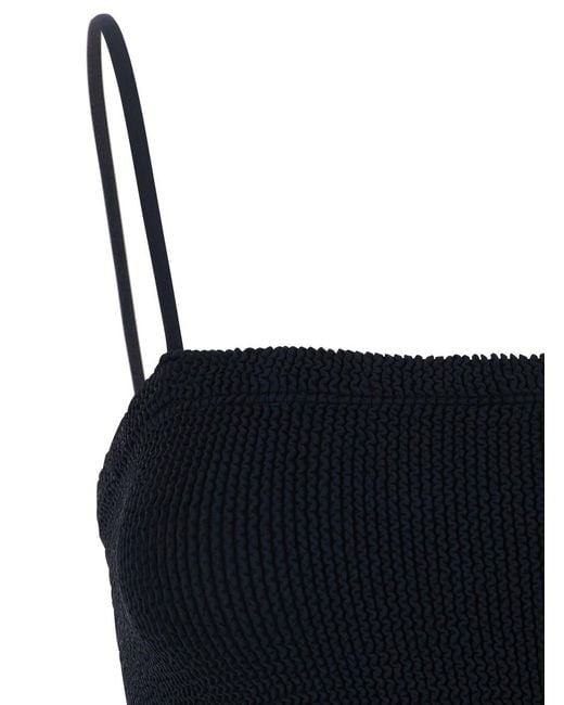Hunza G Black Long Dress Hybrid