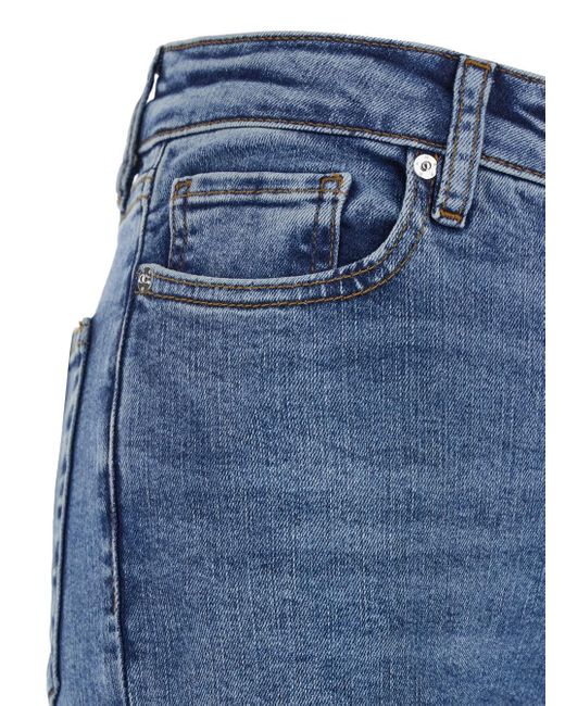 Jeans 'Le Mini Boot' Con Gamba Flared di FRAME in Blue