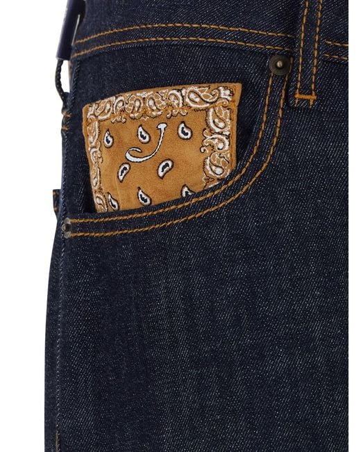 Jacob Cohen Blue "Western" Cotton Five-Pocket Jeans For for men