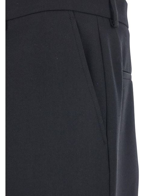 Valentino Blue Pants With Belt Loops And Flared Leg for men