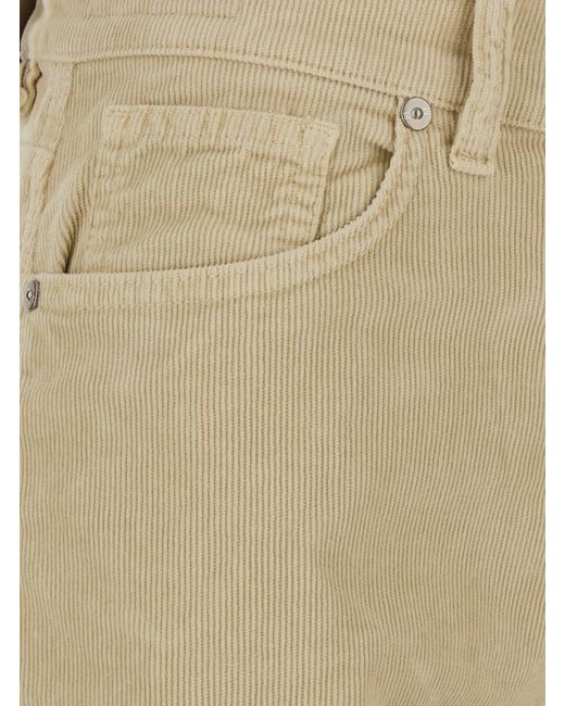 PT Torino Natural Cindy Soft Stretch Corduroy Pants With Pockets And Straight