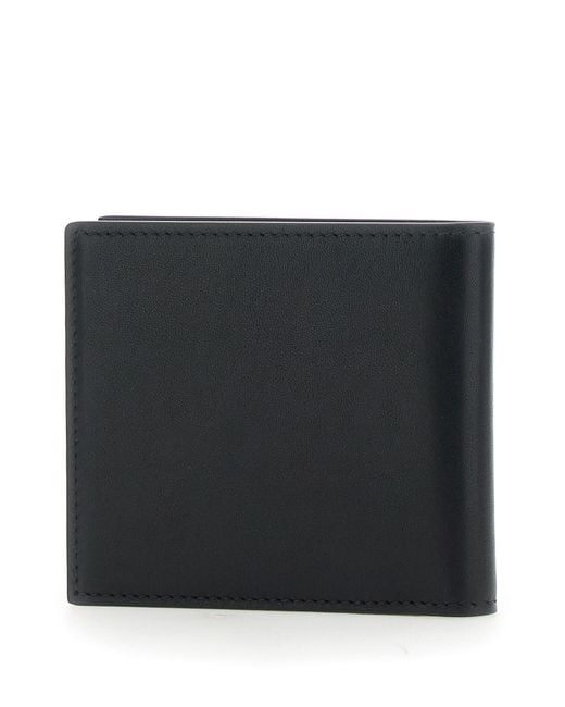 Amiri Black Bi-Fold Wallwt With Logo Lettering On The Front for men