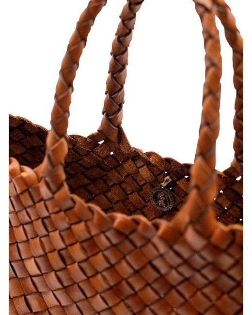 Borsa A Mano 'Santa Croce' Con Due Manici Superiori E di Dragon Diffusion in Brown