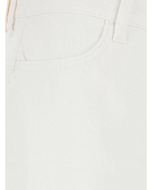 ..,merci White Jeans 'Bleach Effect' With Five Pockets
