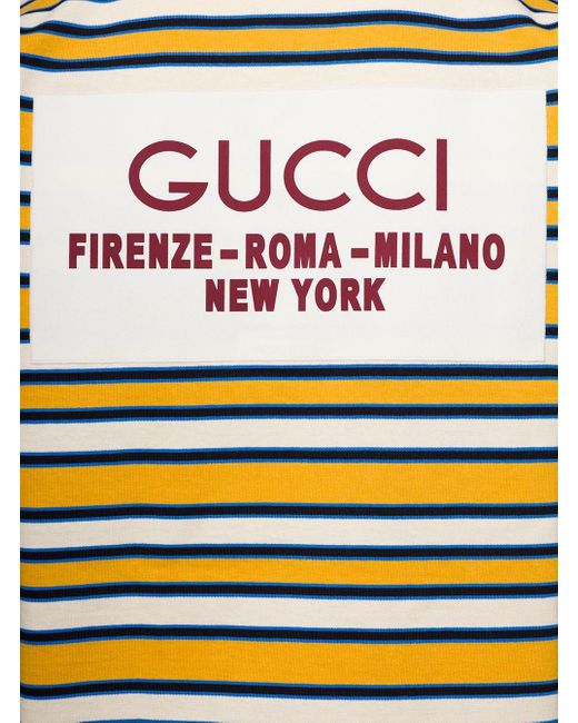 Polo College di Gucci in Yellow da Uomo