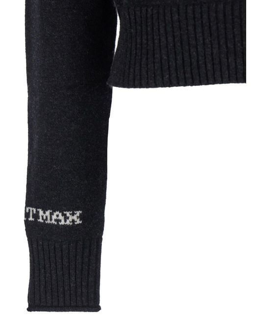 Sportmax Blue Knitted Crew Neck Sweater