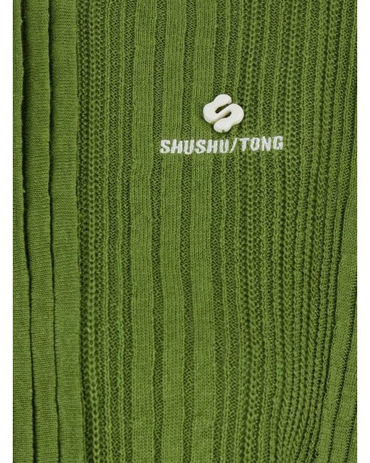 ShuShu/Tong Green Pullover Linen Knit