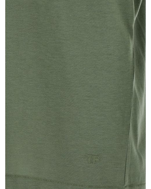 Tom Ford Green Crewneck T-Shirt for men