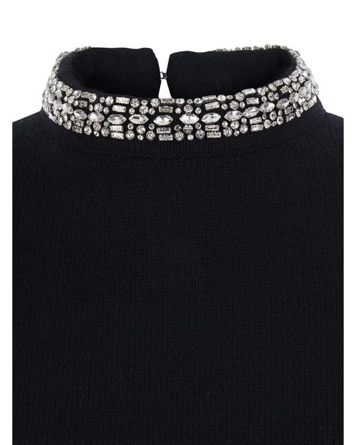 Pinko Blue Berlin Sweater With Wool Details And Color For