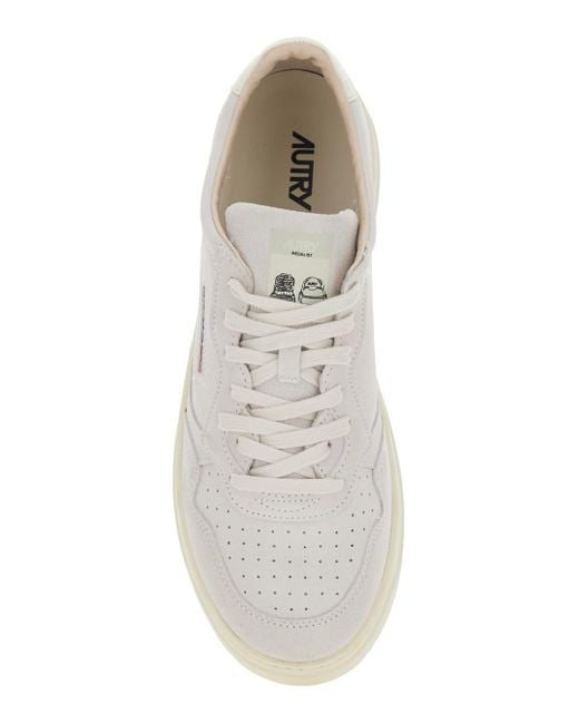 Sneaker 'Medalist' Low Top Con Patch Logo Su Lato E Linguetta E di Autry in White da Uomo