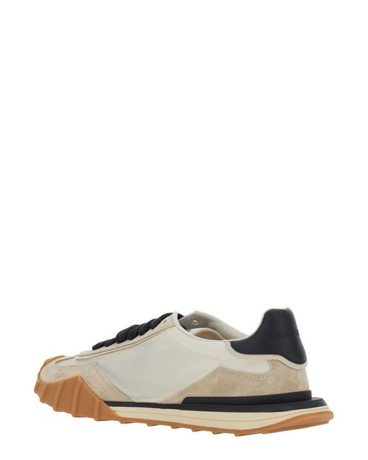 Dolce & Gabbana Multicolor 'Dg Athletic' Low Top Sneakers With Logo Patch On The Tongue And Maxi Logo On The Side for men