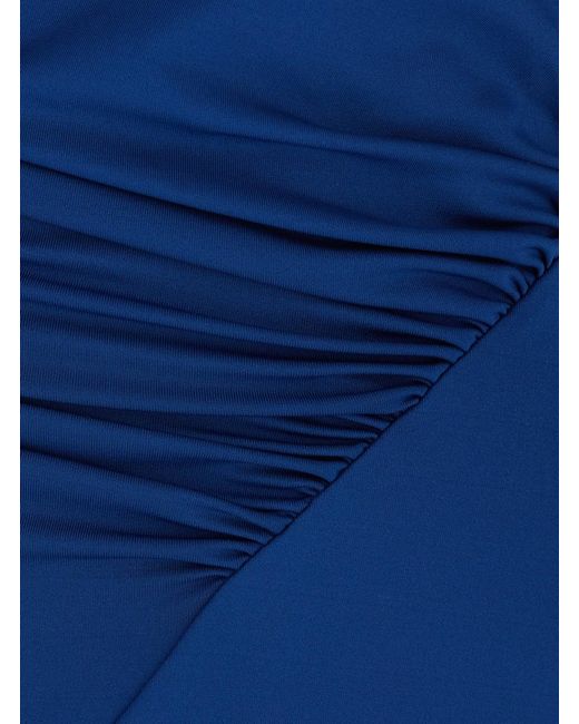 Victoria Beckham Blue Cap Sleeve Dress