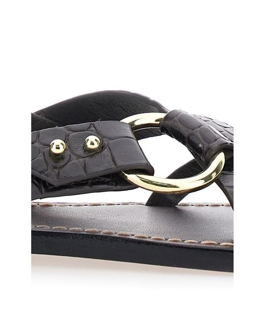 Soeur White Florence Leather Sandals For