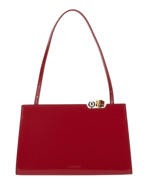 Jacquemus Red 'Le Salon' Handbag With And Charm