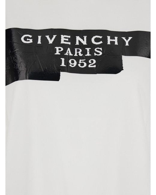 Givenchy White T-Shirt With Lettering Logo On The Front