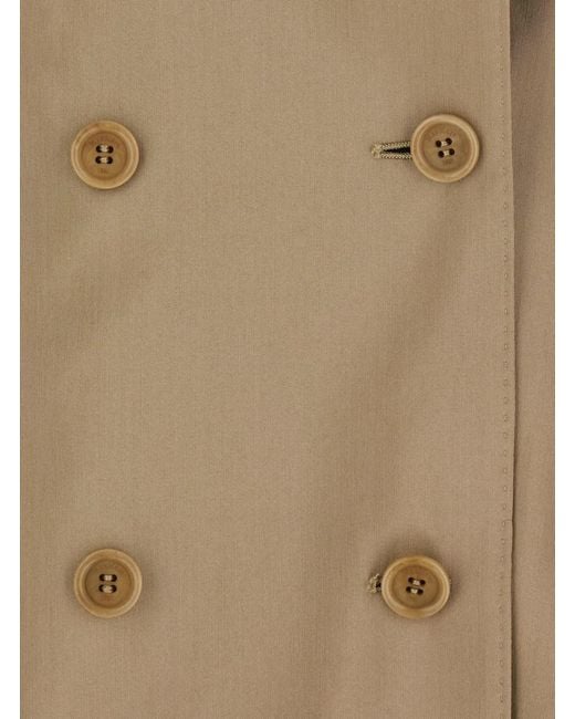 Max Mara Natural Mxsnuraghe Dress With Front Closure