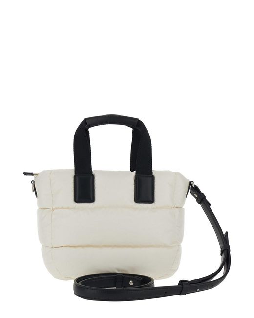 Moncler Black Handbag 'Karadoc' Mini With Adjustable And Removable Shoulder