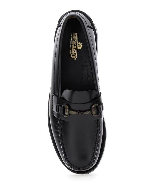 Sebago Black Joe Loafers With Horsebit