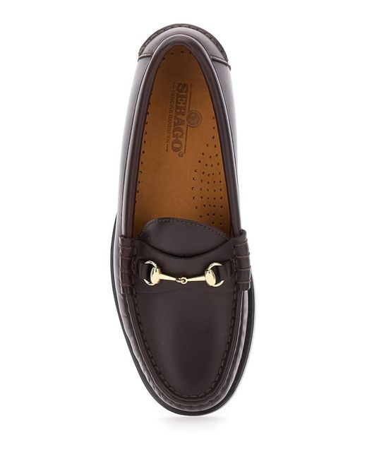 Sebago White 'Joe Modena' Pull-On Loafers With Horsebit Detail