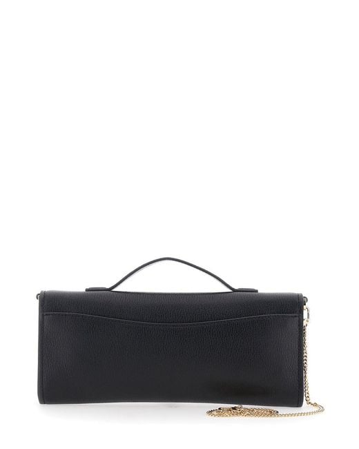 MICHAEL Michael Kors White 'Hamilton Moderne' Clutch With Padlock Detail On The Front
