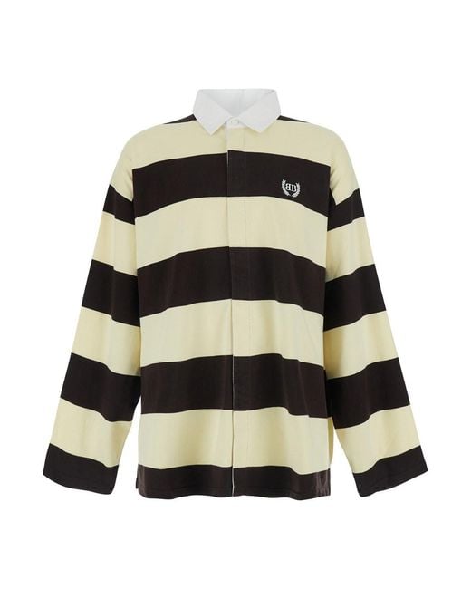 Balenciaga Black Polo Shirt Cotton for men