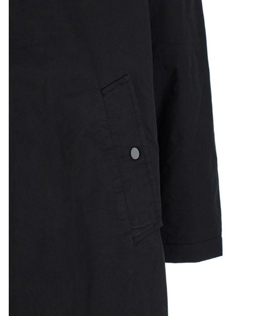 DIESEL Black 'J-Marlon' Coat With Drawstring Hood for men