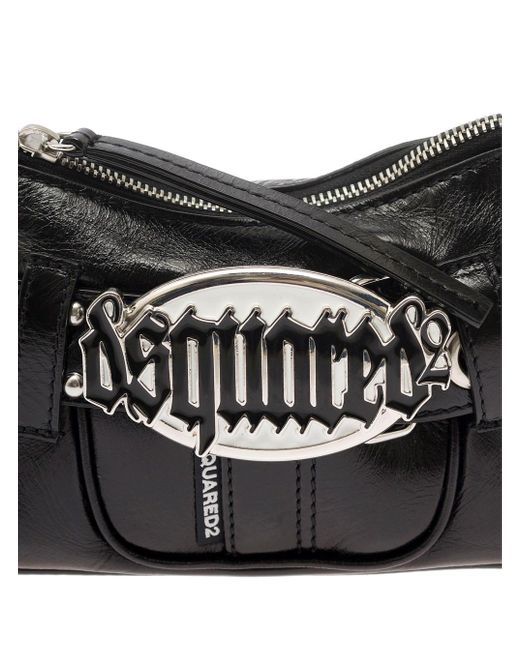 DSquared² White 'Gothic' Shoulder Bag With Belt Detail