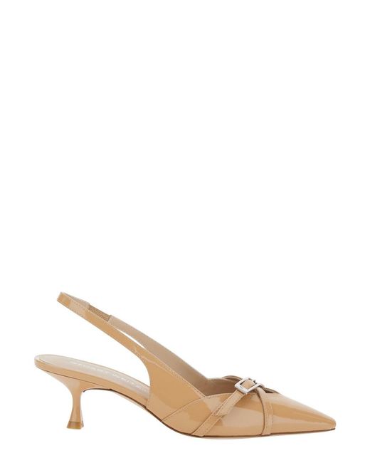 Stuart Weitzman Natural Slingback Georgie 50