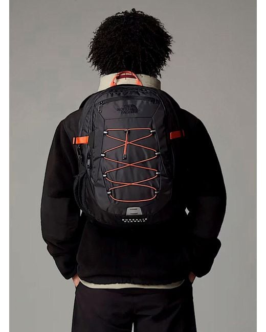 The North Face Black Borealis Classic Backpack With Contrasting Logo Print for men