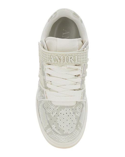 Amiri White Sneakers With Contrast Details for men
