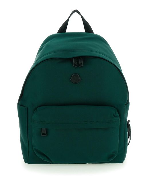 Zaino Con Patch Logo Sul Fronte E Due Spallacci Regolabili Sul di Moncler in Green da Uomo