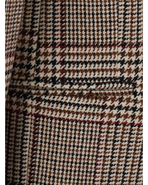 FEDERICA TOSI Brown Oversized Blazer Galles With Notched Revers And Long Sle