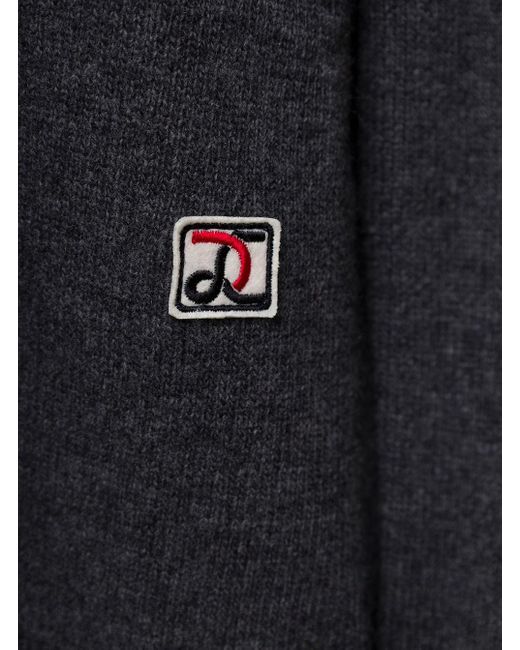 Low Classic Blue V-Neck Logo Knit Top