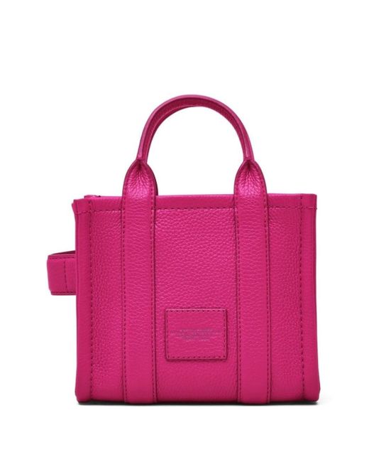 Marc Jacobs Pink 'The Micro Tote Bag' Fuchsia Shoulder Bag With Logo