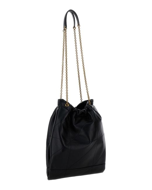 Borsa A Tracolla 'Jamie 4.3 Pochon' Con Cassandre di Saint Laurent in Black