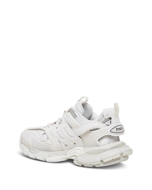 Balenciaga White Track Mesh And Nylon Sneakers