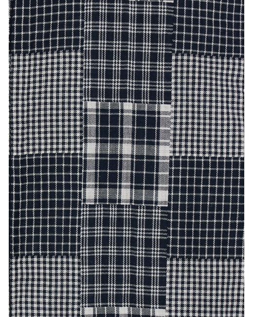 ERL Gray Plaid Long Sleeved Shirt Woven With Long Sleeves for men