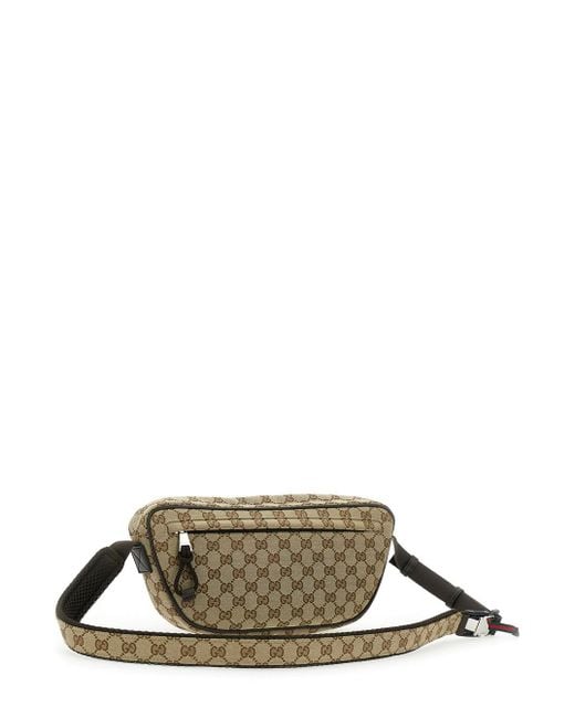 Gucci Natural Pouch With All-Over Gg Motif for men