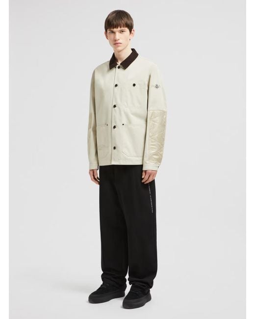 Moncler Genius Gray 'Jeike' Jacket With Ribbed Classic Collar And Log for men