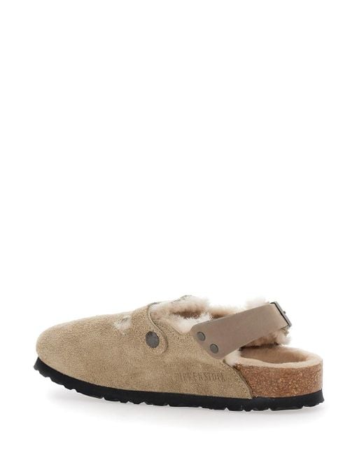 Birkenstock White Tokio Shearling