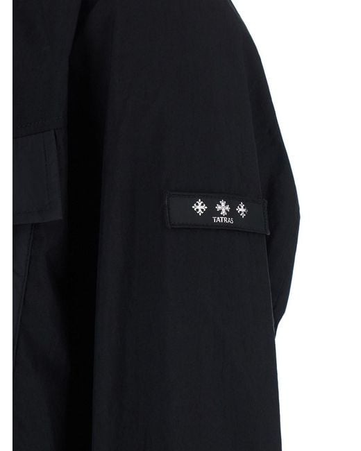 Tatras Blue 'Doris' Jacket With Front Closure And Two Flap Pockets In for men