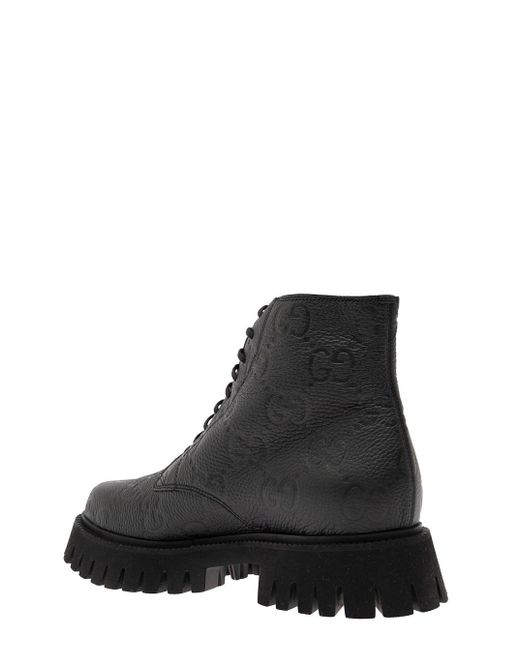 Gucci Black M Novo Bootie Gg Lther Rs for men