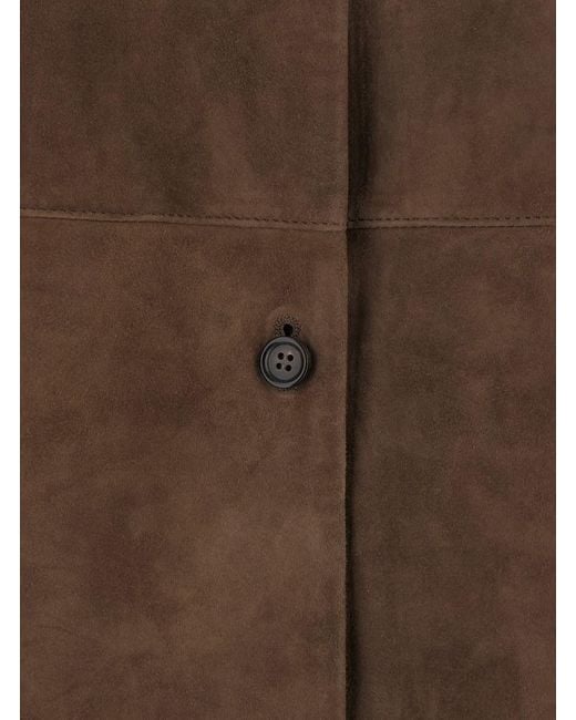 Max Mara Brown 'S Maxmara 'Gocce' Shirt With Classic Collar